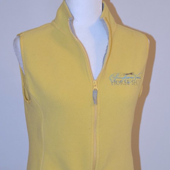 8/$20 SO ... GSJC PA National Horse Show Yellow Fleece Childs Riding Vest - Picture 6 of 9